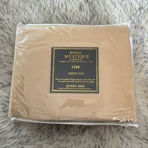 ✨2/$90✨ NWT Royal Mystique Collection 1200 Elegance QUEEN Size Bed Set
